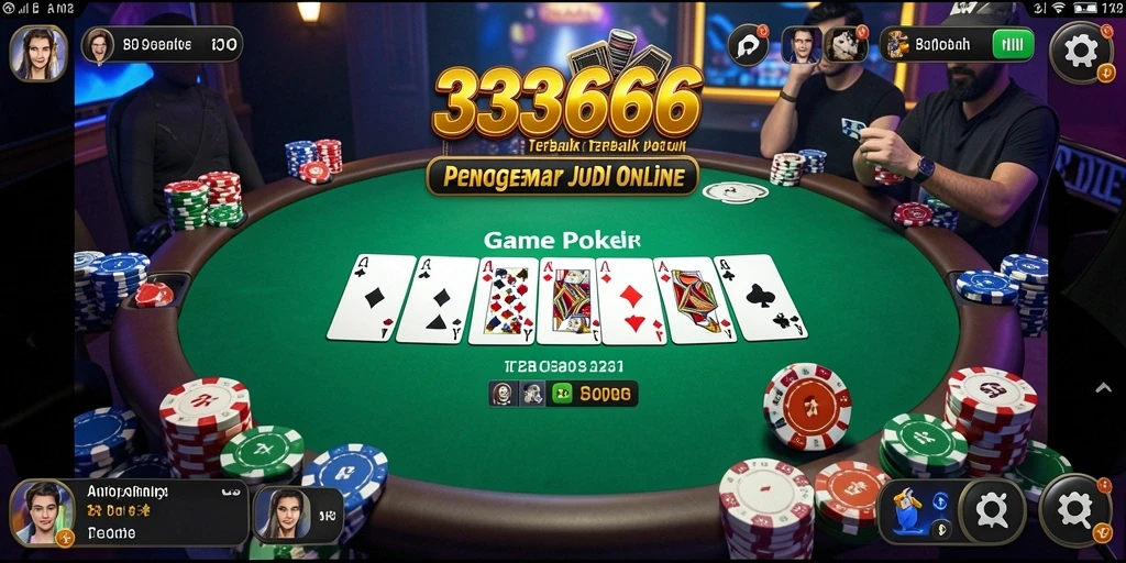 Tampilan permainan Poker yang menarik di 333666