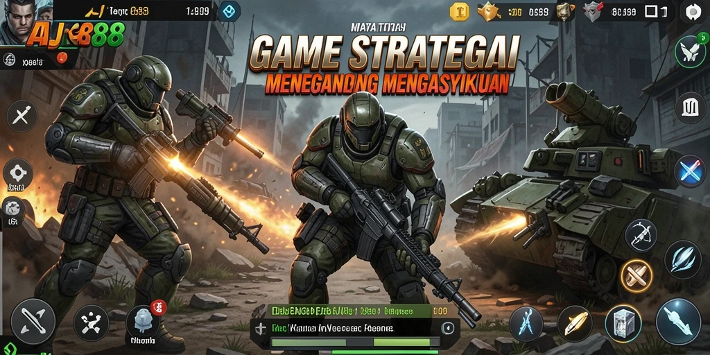 Tampilan gameplay AJR88 dengan strategi mendebarkan.