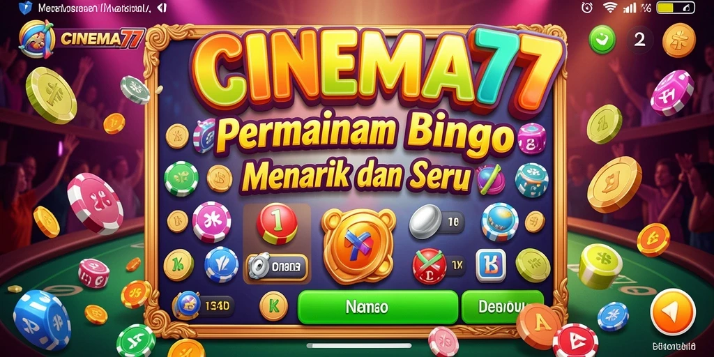 Tampilan permainan Bingo yang seru dan menarik di CINEMA77.