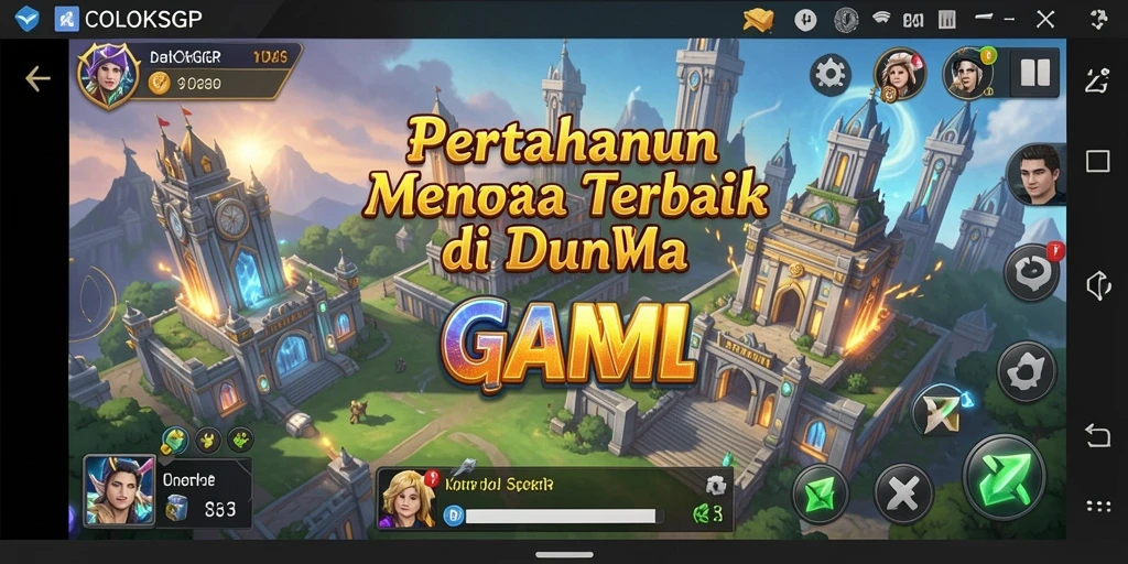 Tangkapan layar utama COLOKSGP menampilkan aksi menara yang epik dalam pertahanan musuh.