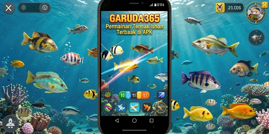 Tampilan gameplay GARUDA365 yang mendebarkan saat menembak ikan.