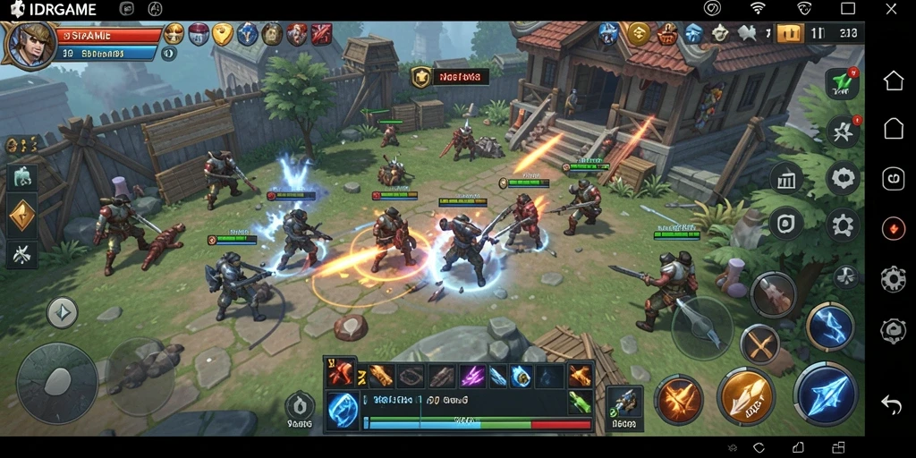 Tampilan menarik dari gameplay strategis IDRGAME.