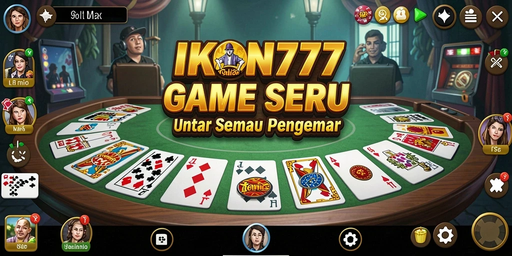 Tampilan gameplay menegangkan IKON777 dengan aksi Domino.