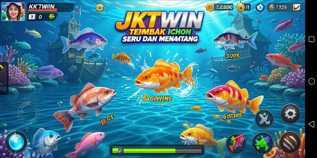 Gameplay Tembak Ikan yang seru dan mendebarkan di JKTWIN.