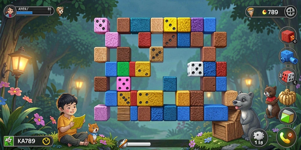 Screenshot gameplay KA789 menampilkan teka-teki seru yang menantang.