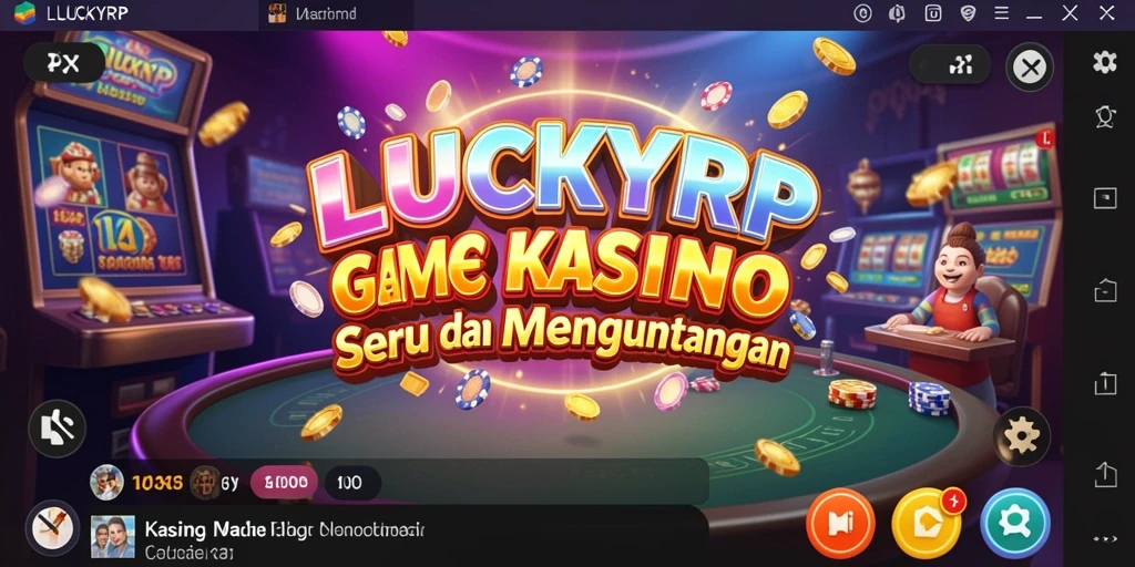 Tampilan gameplay <strong>LUCKYRP</strong> yang mengasyikkan dengan berbagai pilihan permainan Kasino.