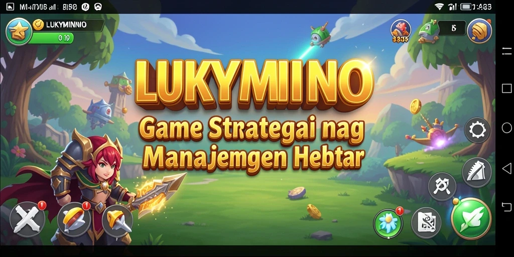 Tangkapan layar menunjukkan pertempuran dalam game SLG yang seru.