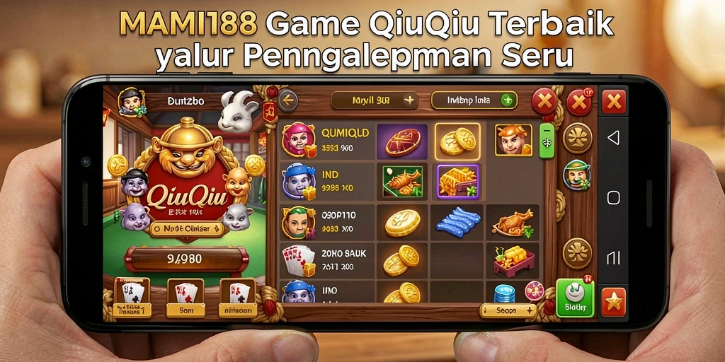 Tampilan gameplay QiuQiu yang seru dan menarik.