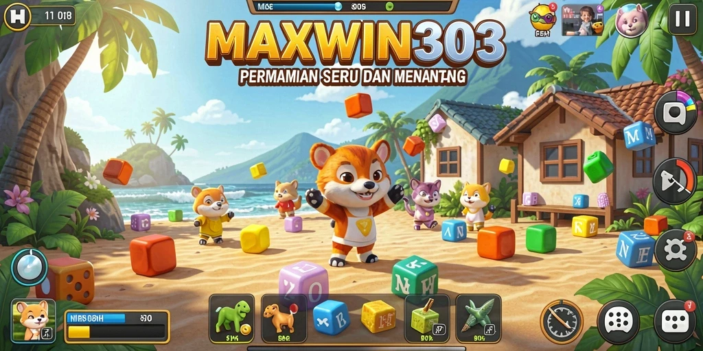 Tampilan gameplay seru dari MAXWIN303 yang menantang otak.