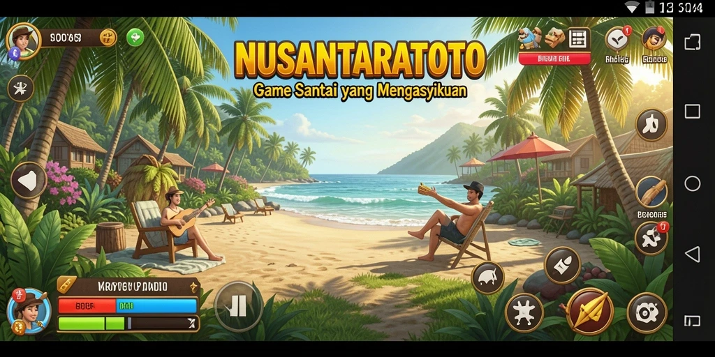 Tampilan gameplay NUSANTARATOTO yang penuh warna dan interaktif.