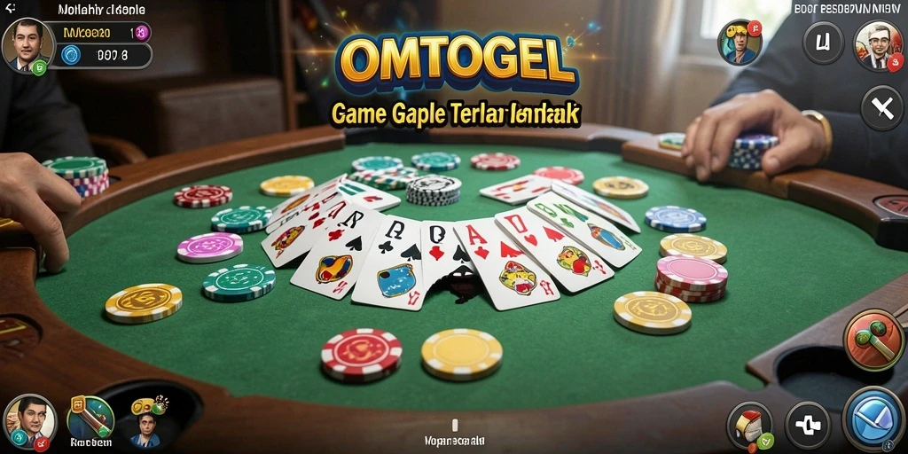 Screenshot gameplay OMTOGEL menampilkan permainan Gaple yang seru dan interaktif.