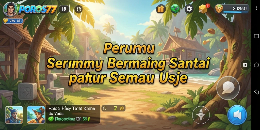 Menampilkan gameplay seru dan berwarna dari POROS77.