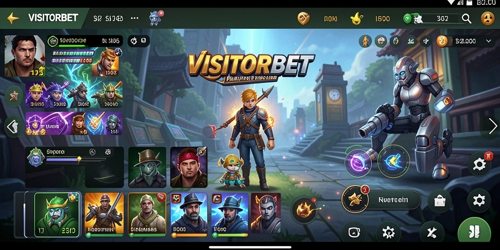 Tampilan antarmuka VISITORBET yang sederhana dan fungsional.